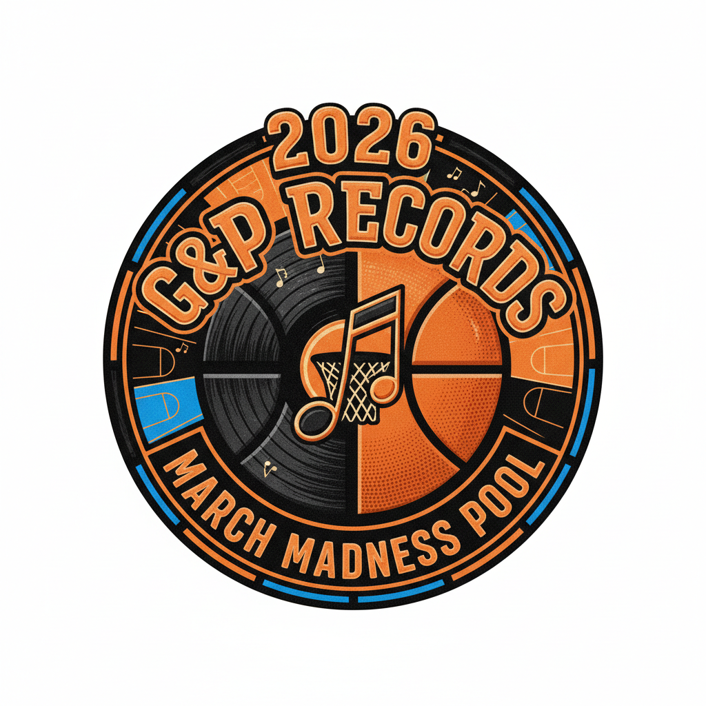 2026 G&P Records March Madness Pool Logo