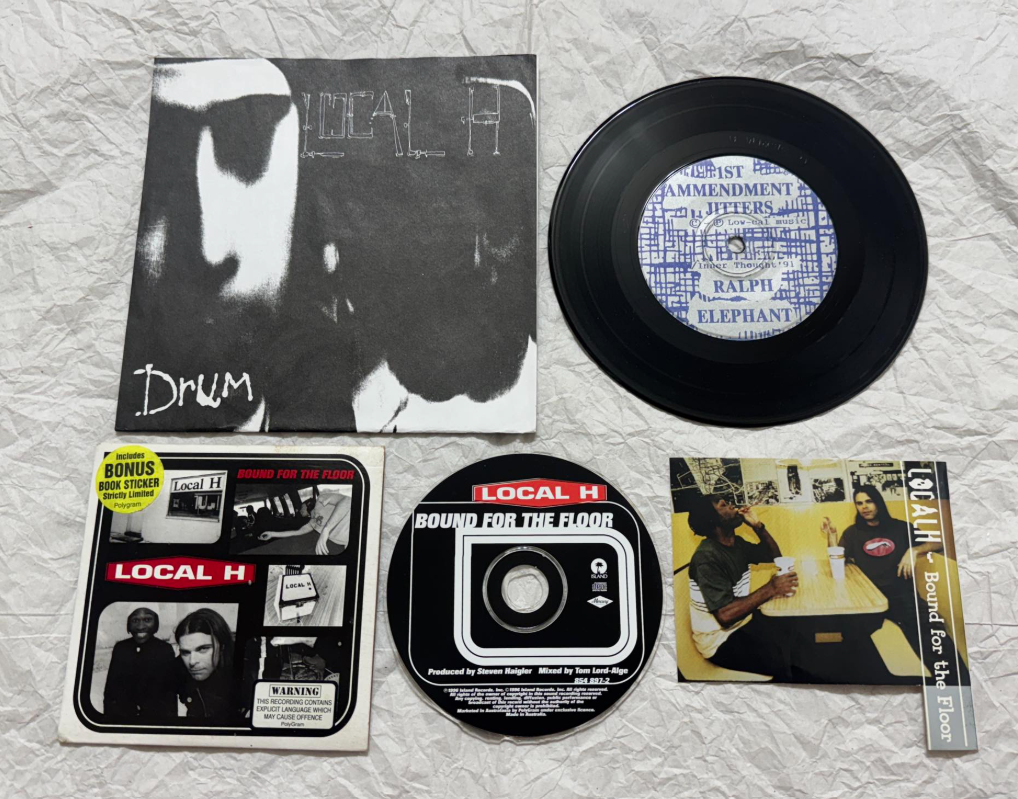 Raffle - Drum 7", Bound Aussie CD Single, G&P Test Press