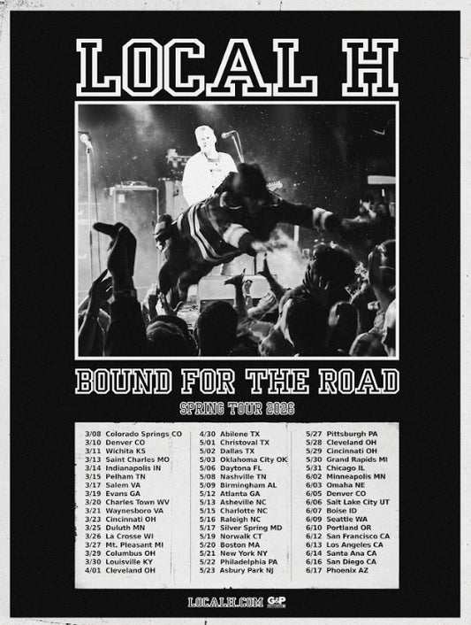 Local H - Spring 2026 "Bellyflopper" Tour Poster