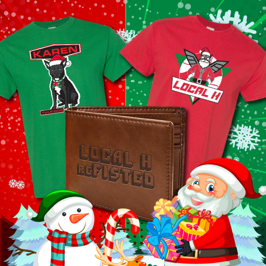Local H Holiday Trio Bundle (Wallet/ YuleDog Tee/ RoboSanta Tee