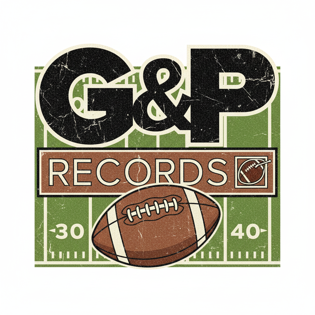 G&P Records Football-Themed Logo