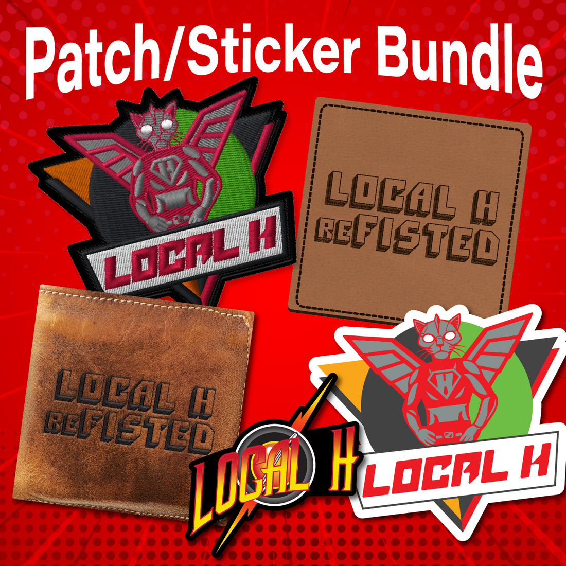 Local H - reFISTED Patches and Stickers Bundle – G&P Records