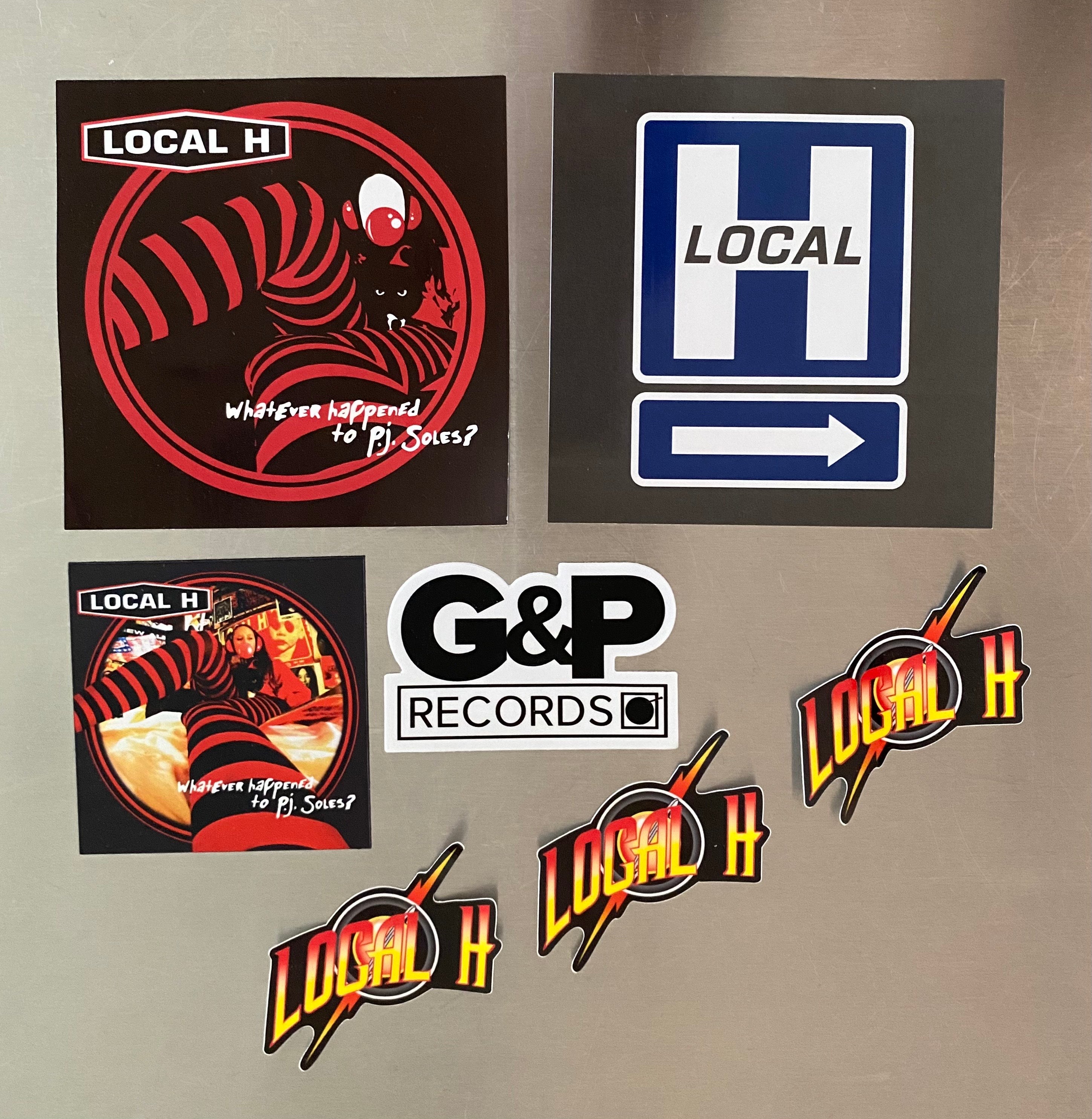 Local H - PJ - Flash Sticker - Magnet Bundle – G&P Records