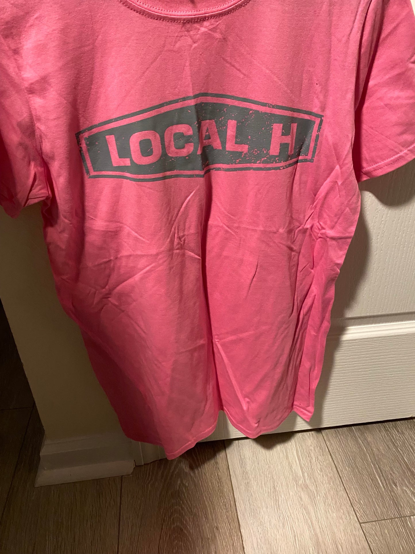 Local H - Thanksgiving Leftovers -PINK Logo tee SMALL